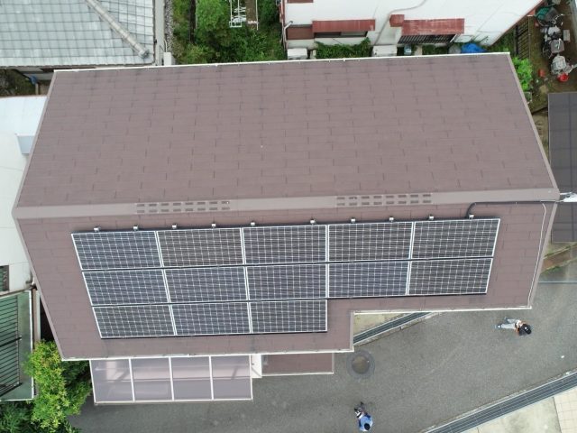 三木市の屋根のドローン調査